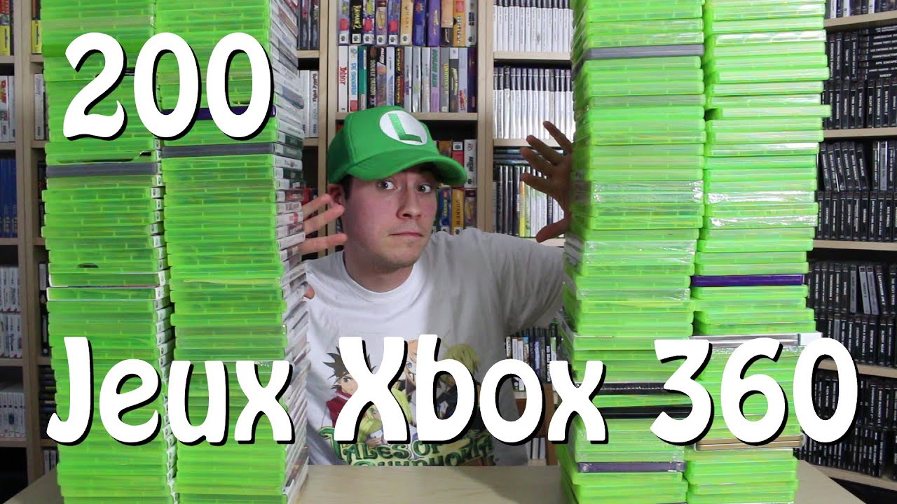 Ma collection de 200 jeux Xbox 360
