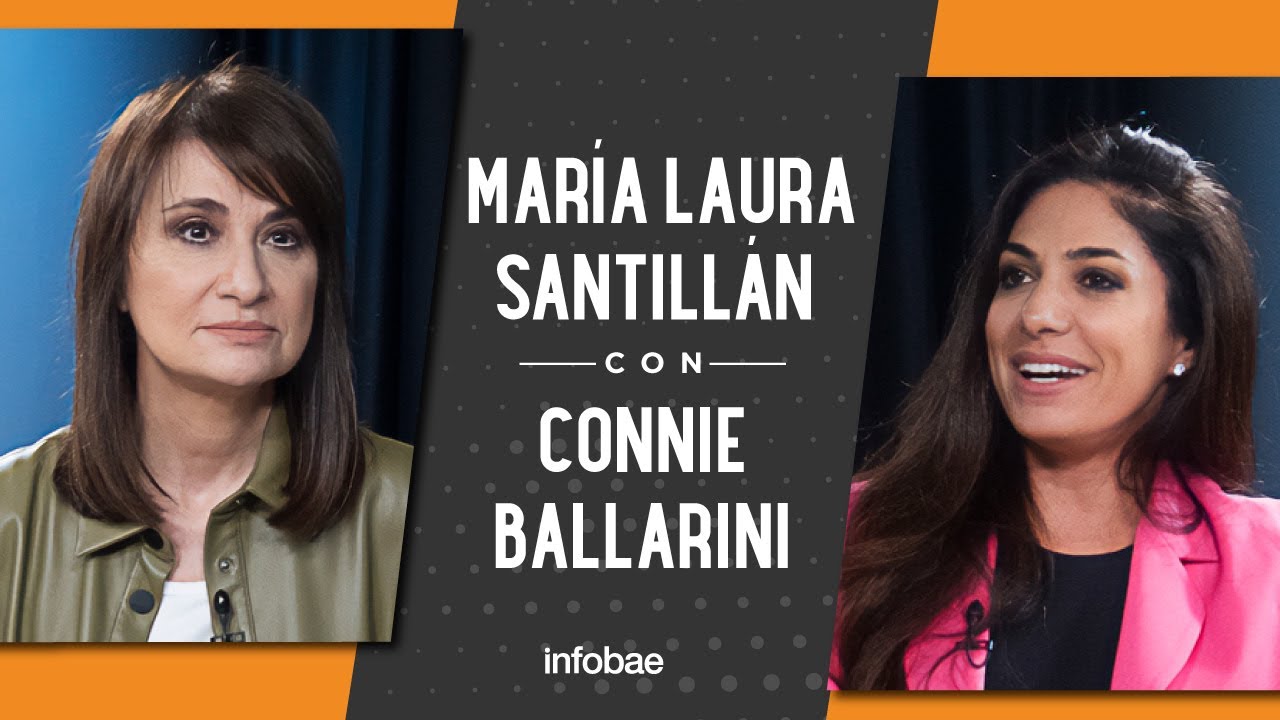Connie Ballarini con María Laura Santillán: 