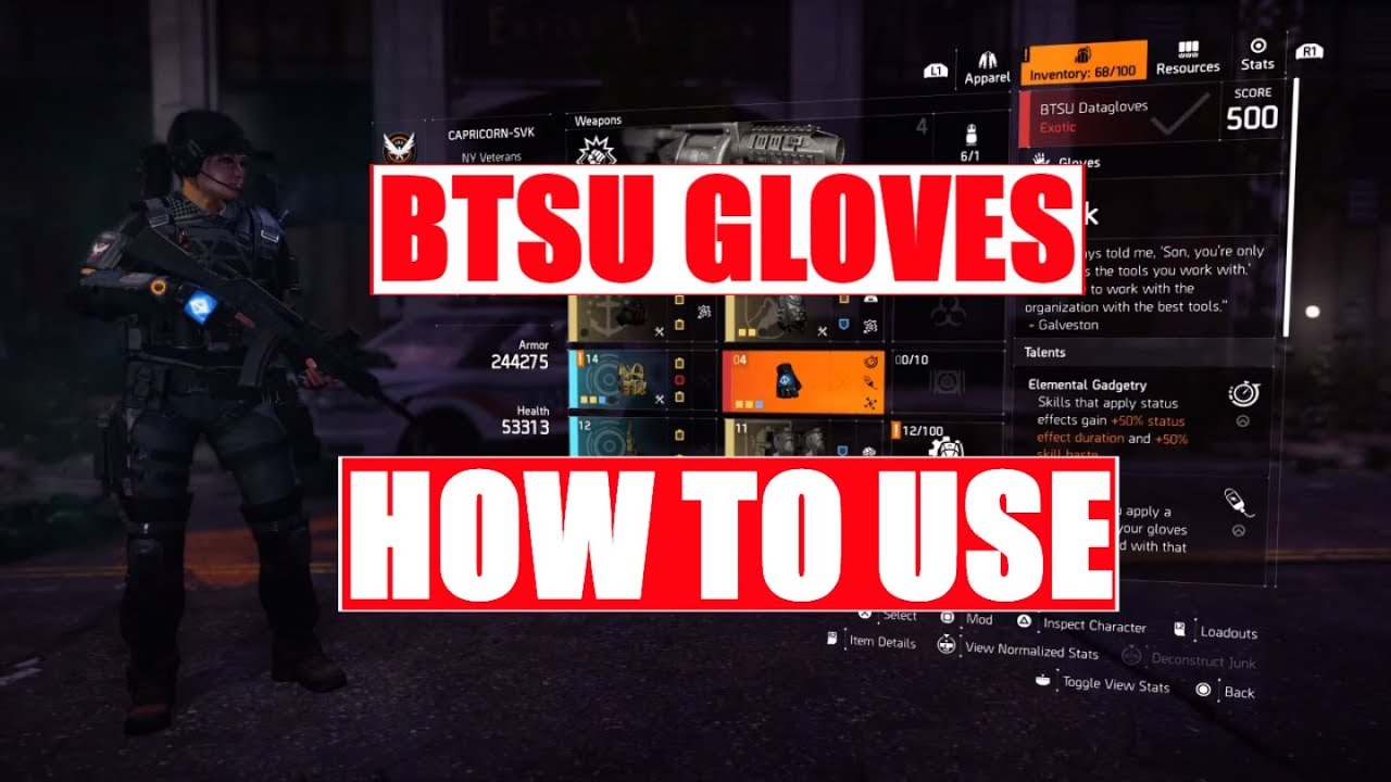 The Division 2 | Let's look at the most common ways to activate BTSU gloves