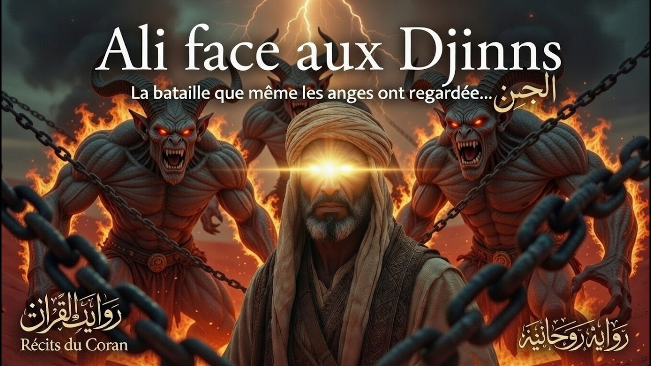 Ali face aux Djinns… une bataille si terrifiante que même les anges l’ont observée.