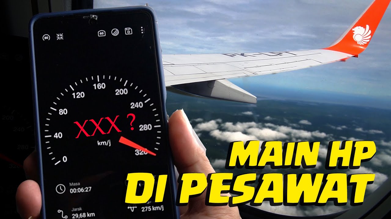 Ngukur Kecepatan Pesawat Terbang Pake HAPE | Speed of Airplane