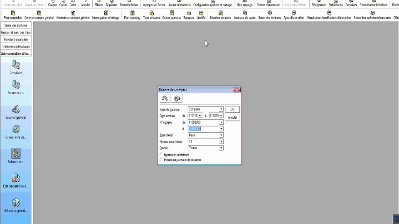 EXPORTATION SAGE VERS EXCEL FACILE