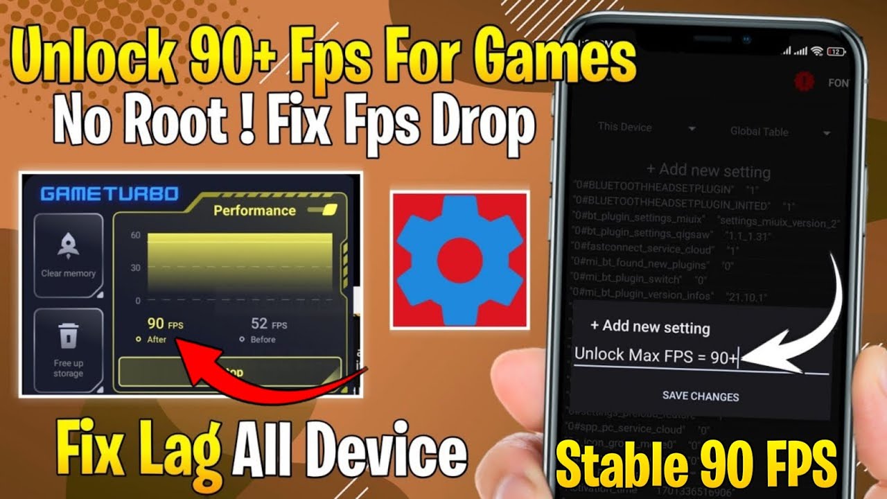 Unlock 90 FPS For Android Games With SetEdit Gaming Codes +90fps | No Root ( 2025 )
