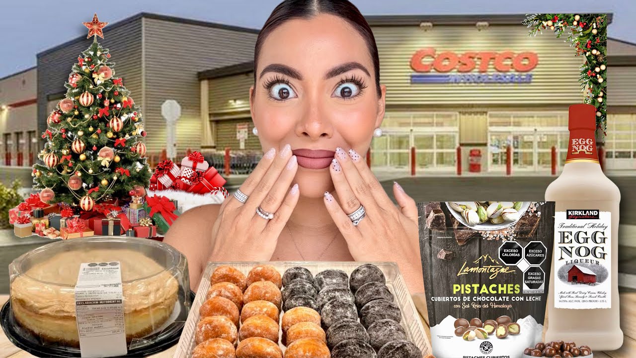 PROBANDO los productos de TEMPORADA NAVIDEÑA de COSTCO‼️🎄🎅🏻 | Rebeca Mendiola 