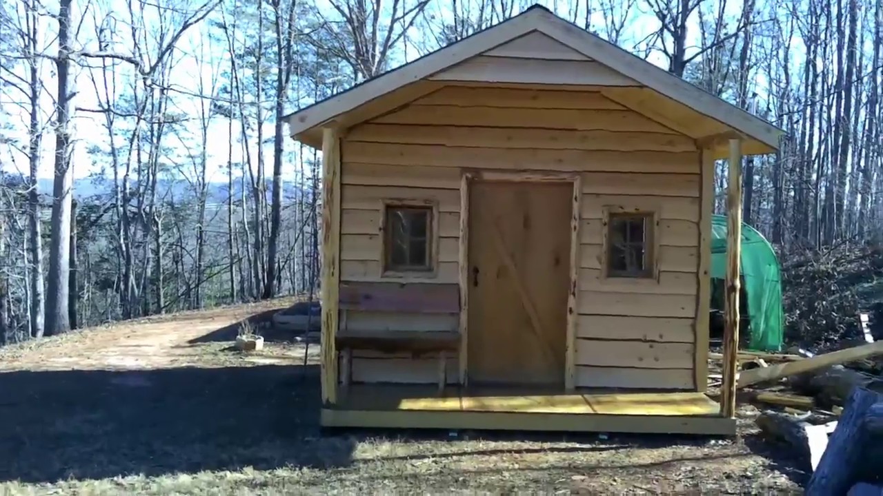 Final walk through of the rustic cabin build.