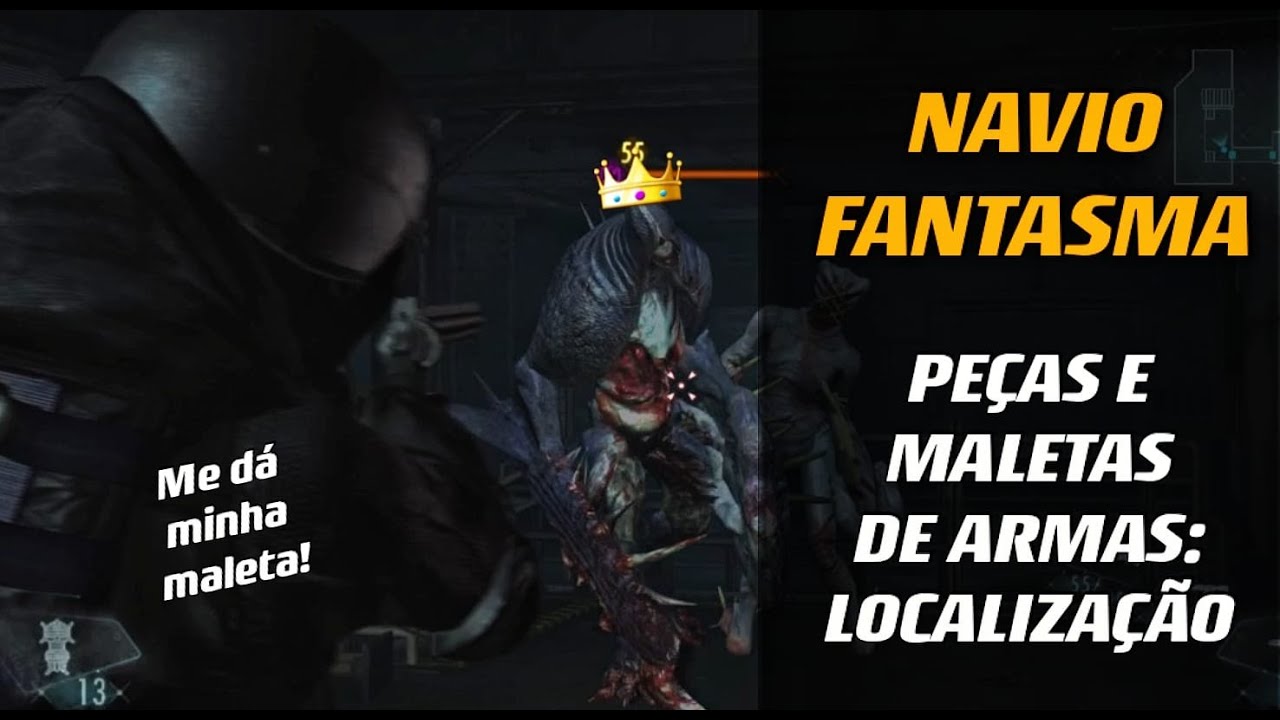Navio Fantasma e as Localização das Maletas e Peças de Armas- Resident Revelations