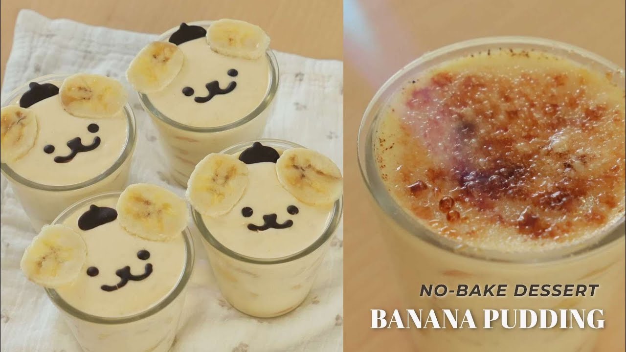 Домашняя работа Ultra-Simple No-Oven Dessert | Банановые пудинг Making 🍌