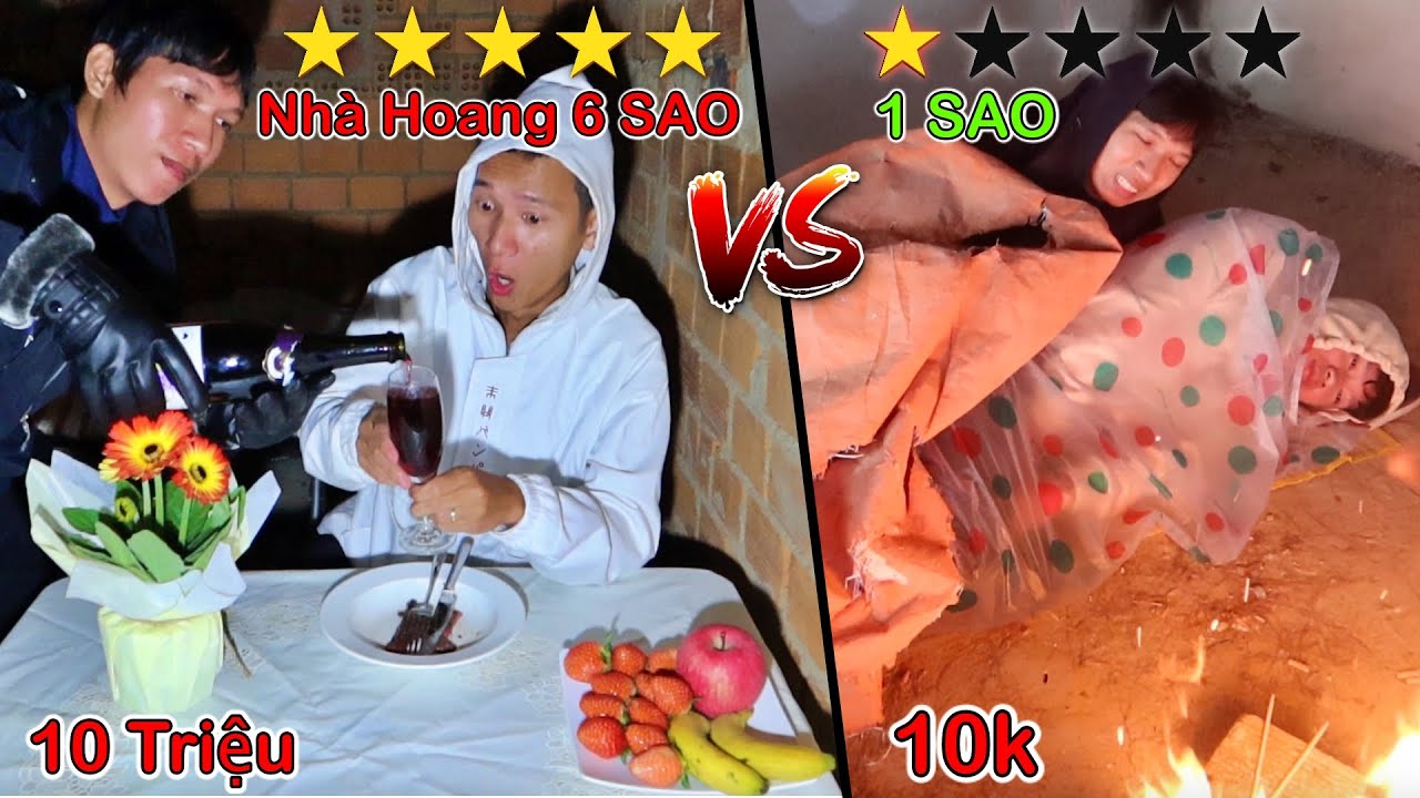 Thử Thách Cắm Trại Trong Nhà Hoang Đà Lạt 0 SAO vs 6 SAO | Cắm Trại Đà Lạt 10k vs 10 Triệu