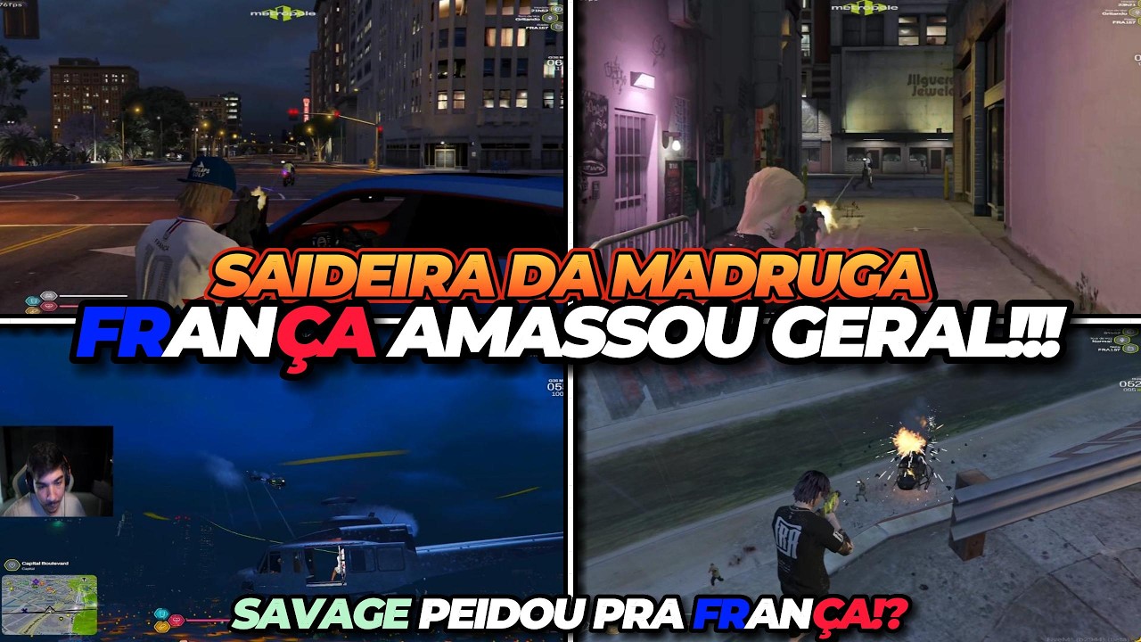 FRANÇA PEGOU O HELI DA PM E DOMINOU A CIDADE