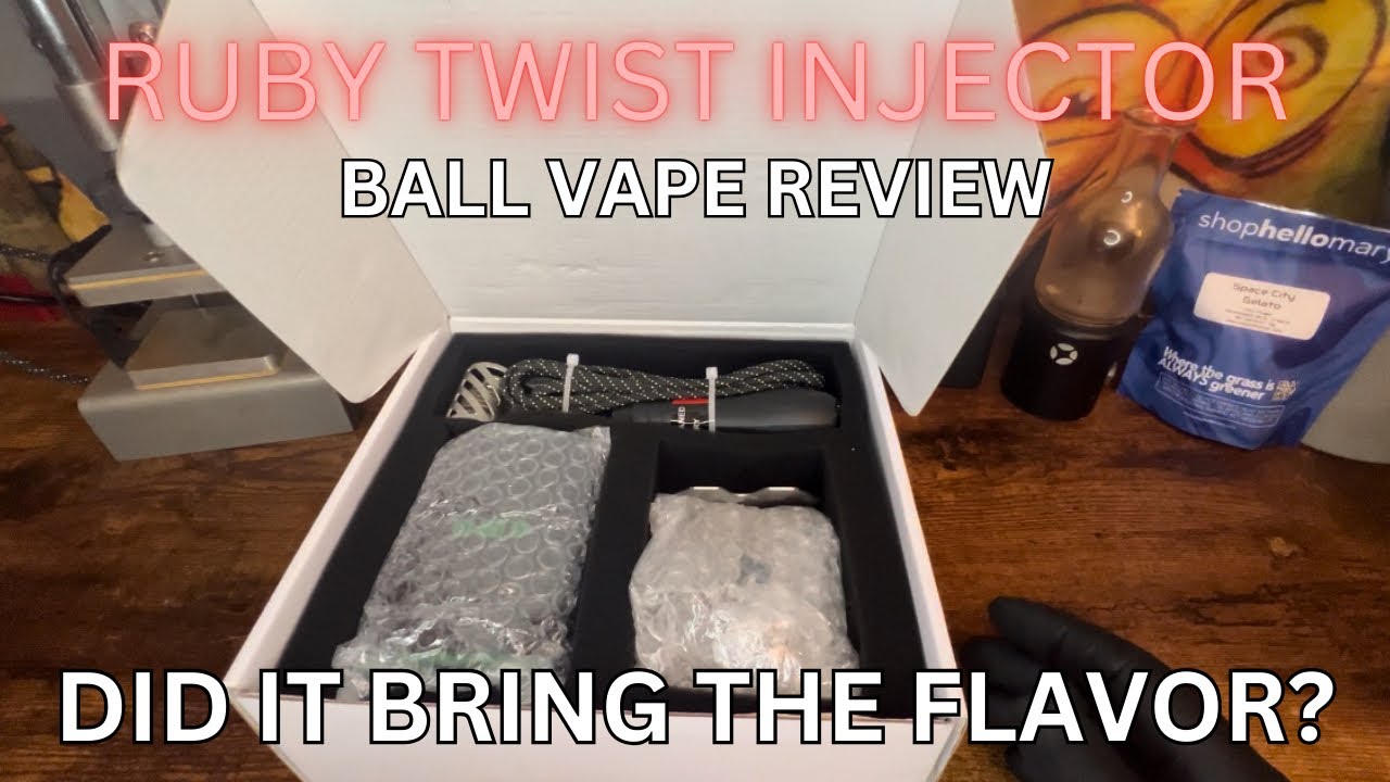 Trying Crossing Ruby Twist Injector Ball Vape