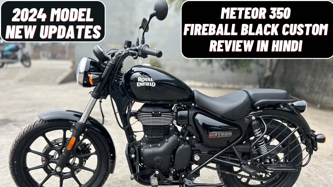 2024 Royal Enfield Meteor 350 Fireball Black Custom Review | Best Colour 🔥❤️