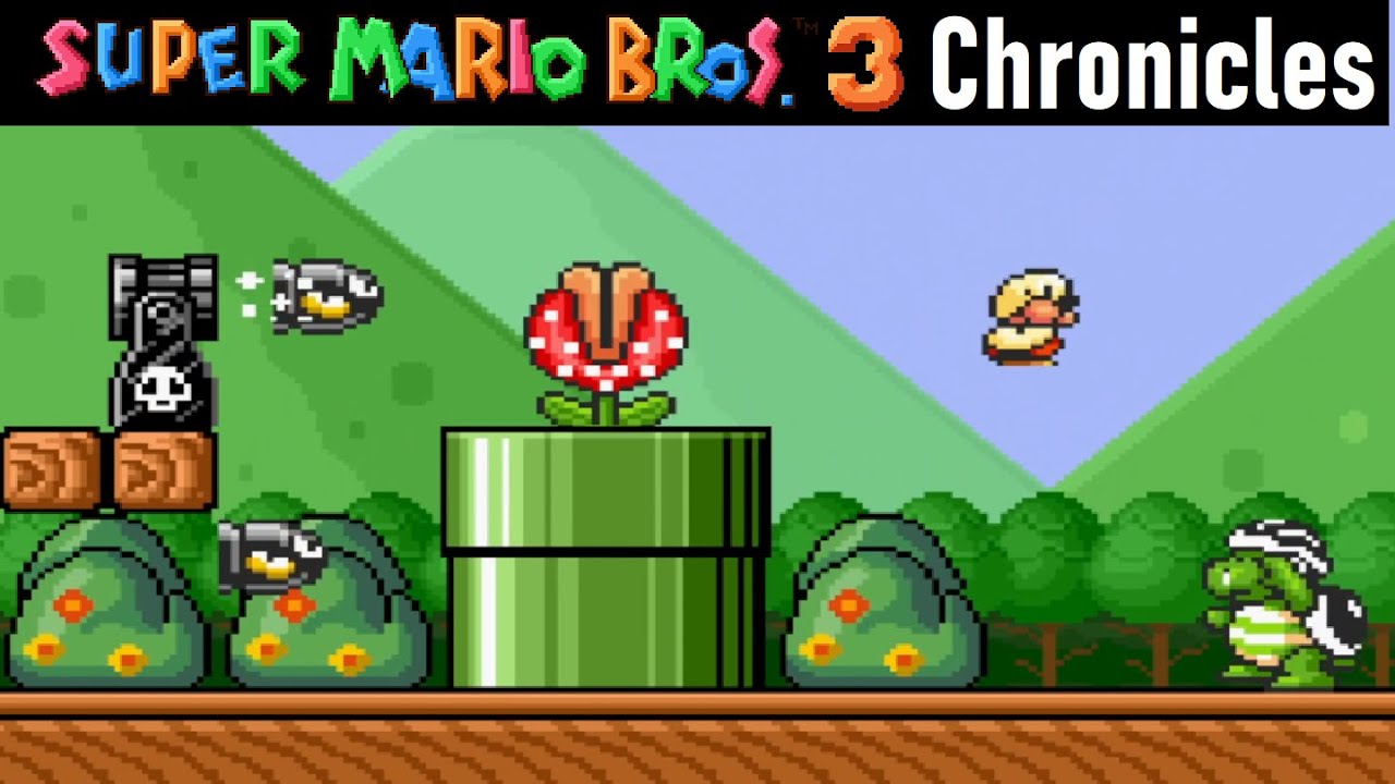 SMB3 Chronicles v3.5: World 4: Giant Island 🌷 [100%/Playthrough] Super Mario Bros 3 - SMBX