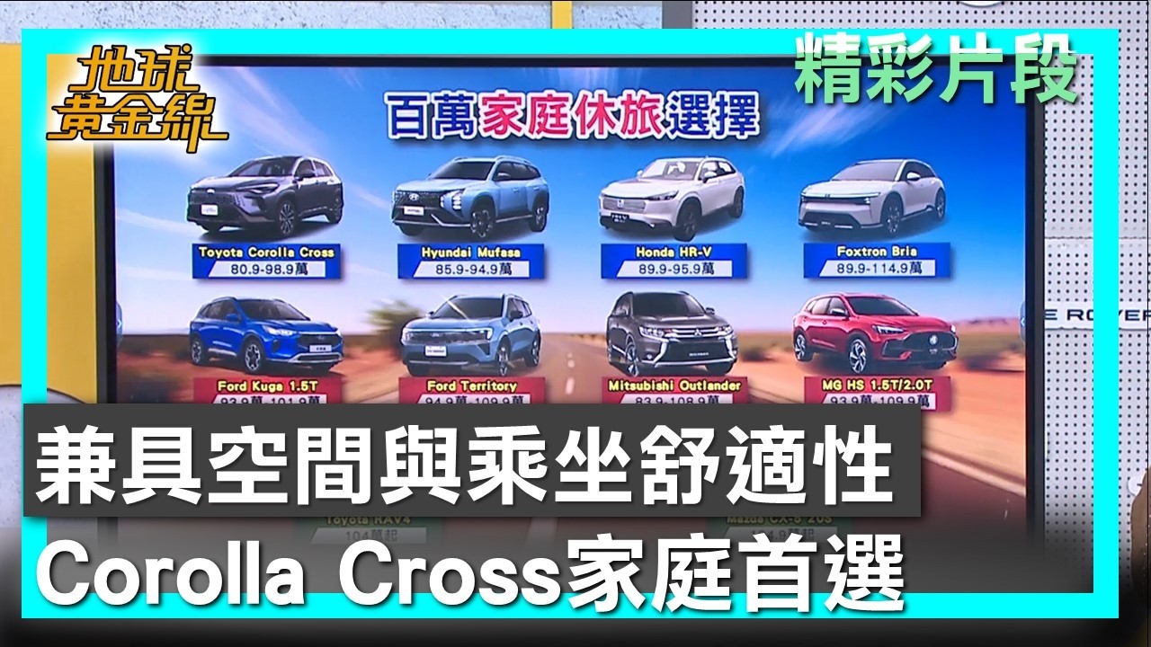 兼具空間與乘坐舒適性 Corolla Cross家庭首選 地球黃金線 20260302 (1/4)