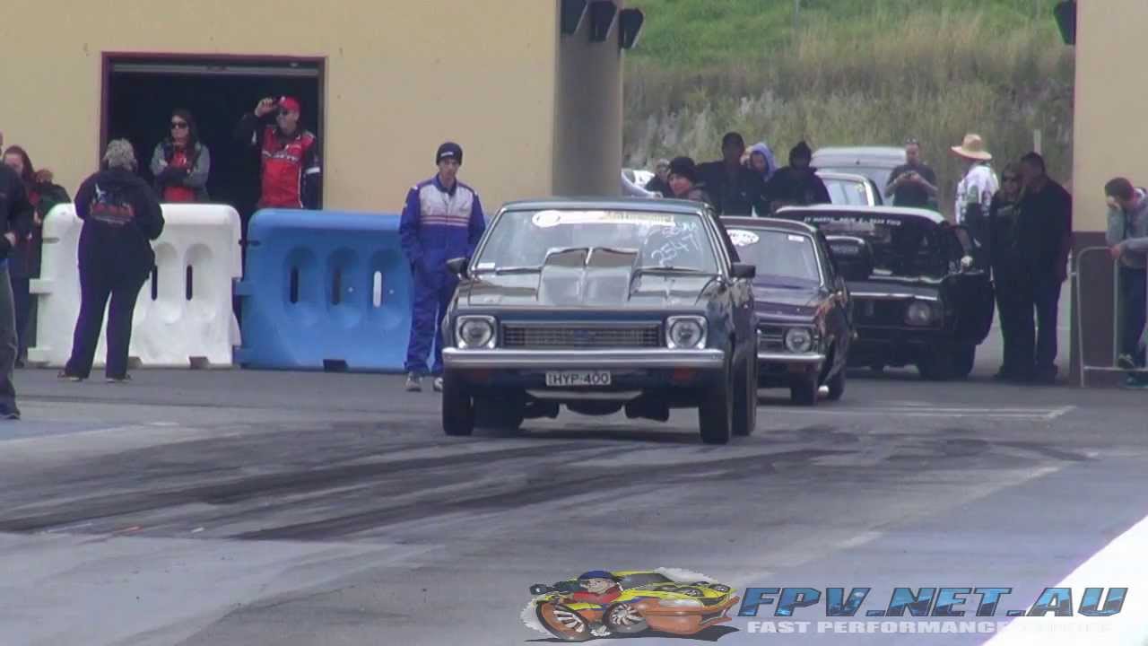 HYP400 GAS MOTORSPORT TURBO V8 TORANA 8.01 @ 176 MPH SYDNEY DRAGWAY 13.7.2013
