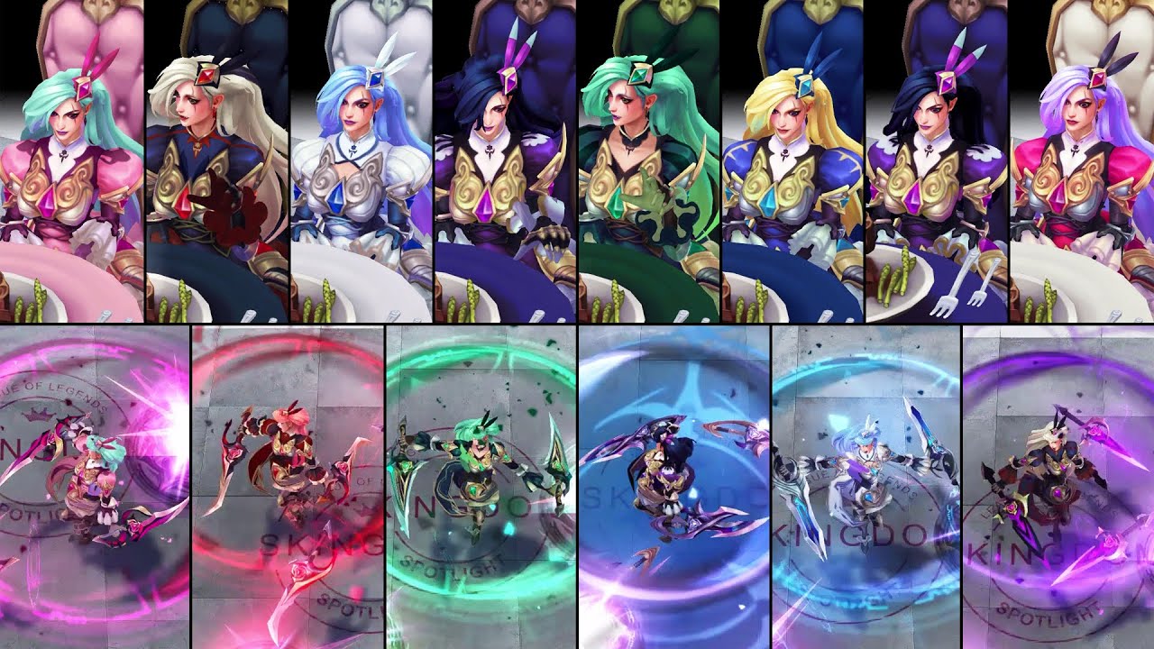 All Battle Queen Katarina Chromas & Blades Combinations