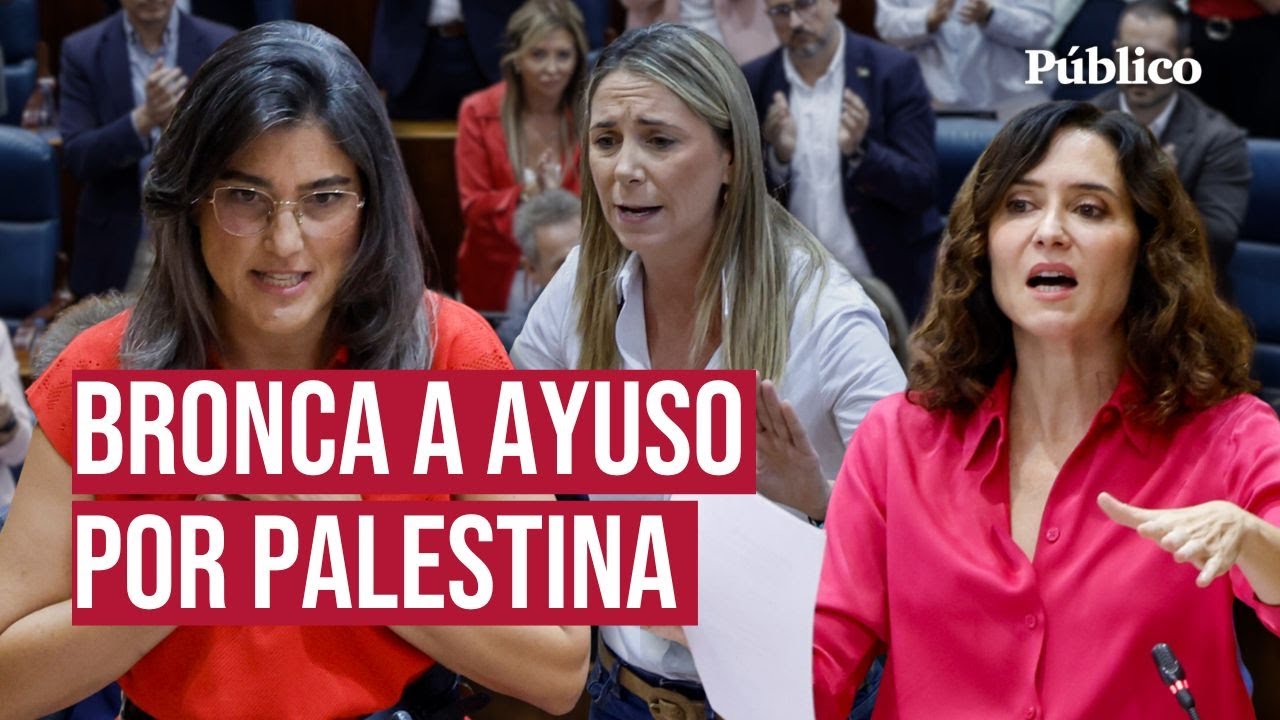 Más Madrid y PSOE plantan cara a Ayuso por Palestina: 