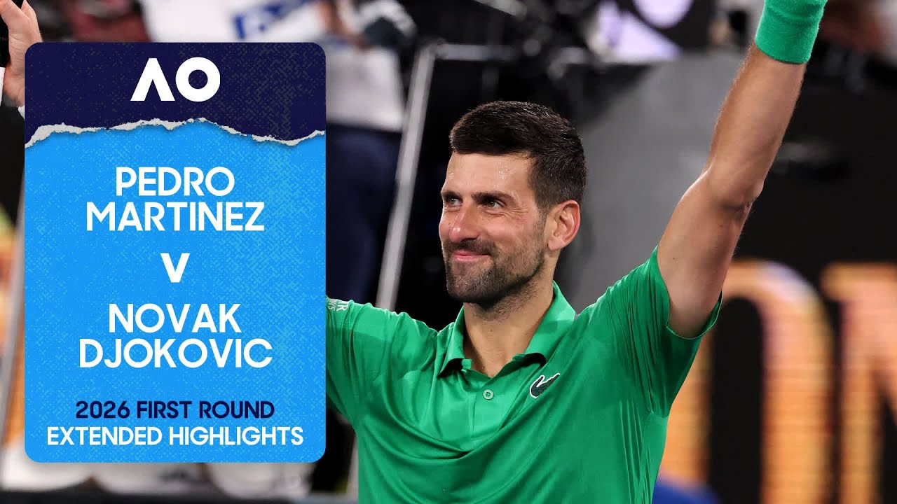Pedro Martinez v Novak Djokovic Extended Highlights | Australian Open 2026 First Round