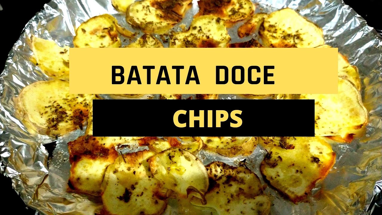 BATATA DOCE CHIPS | NO FORNO | COMO FAZER | Crocante e Saud&aacute;vel