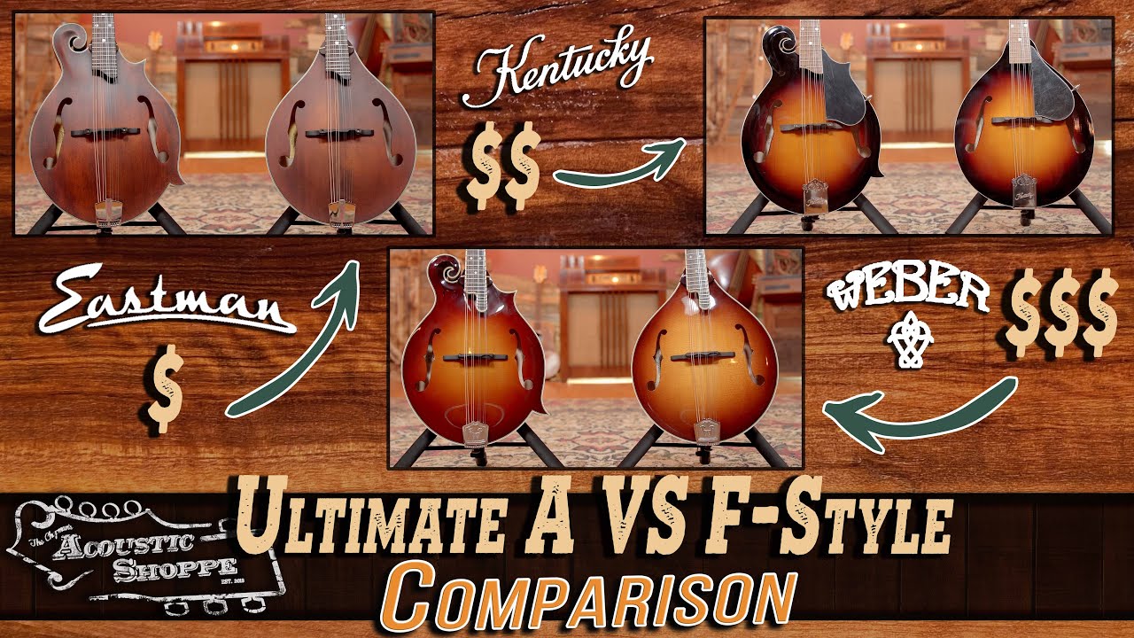 A-Style vs F-Style Mandolins: Who Wins? 3 Brands, 3 Prices.