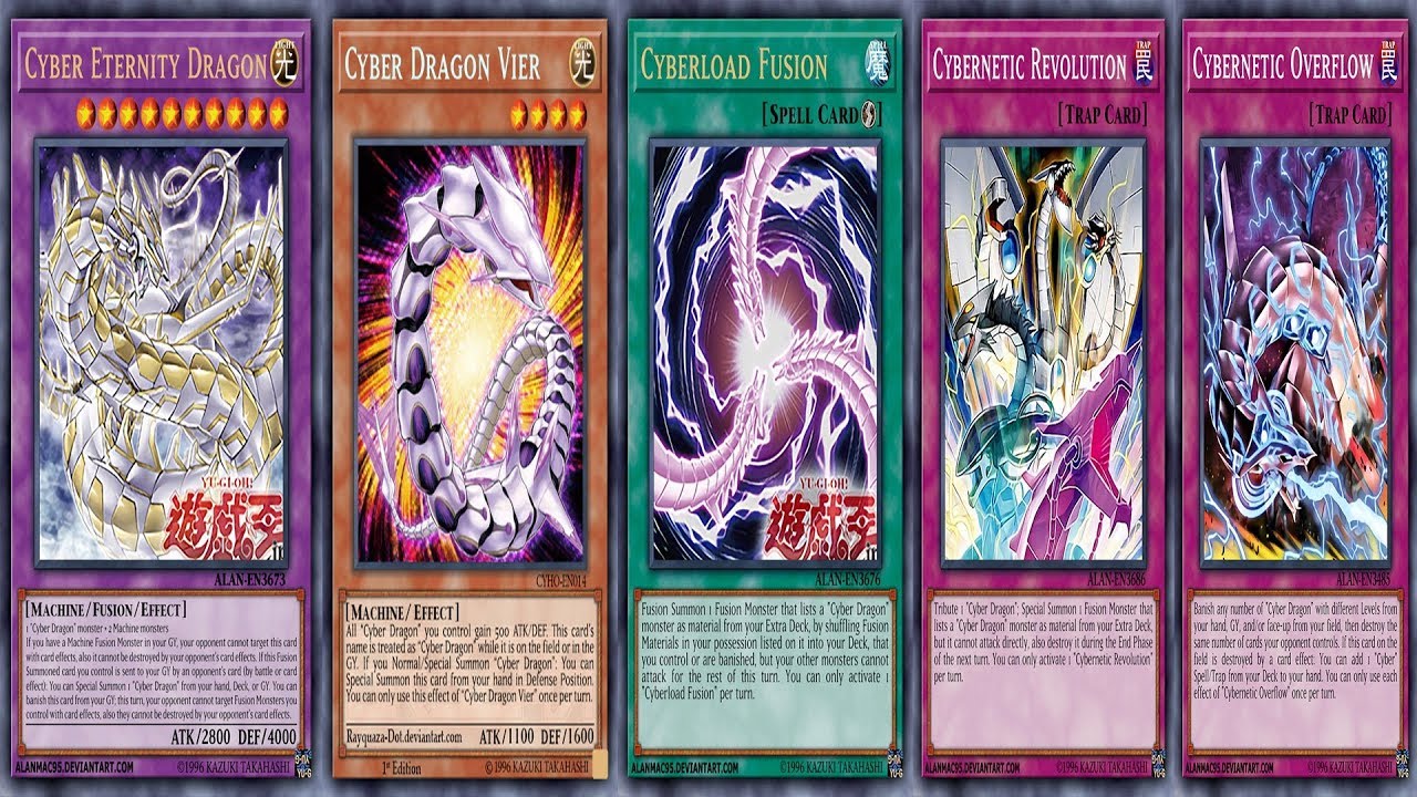 YGOPRO Cybernetic Revolution Cybernetic Overflow Cyber Dragon Vier Deck Cyber Eternity Dragon OTK