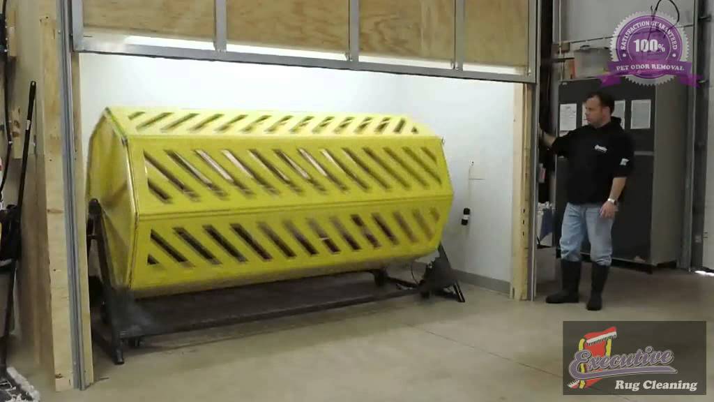 Dusting and Wool Polishing Rugs with Turkish Rug Tumbler in Tulsa - 1-866-708-4777