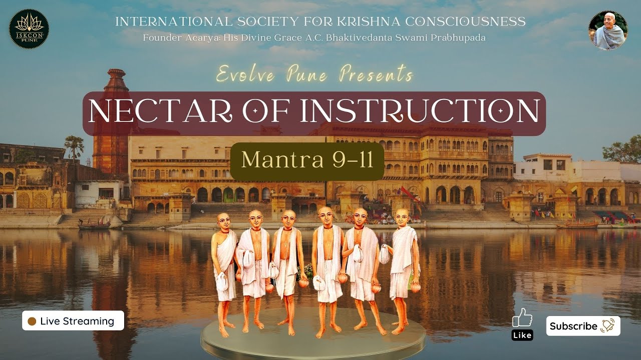Nectar of Instruction | Mantra 9-11 | HG Vamsi Vadan Das