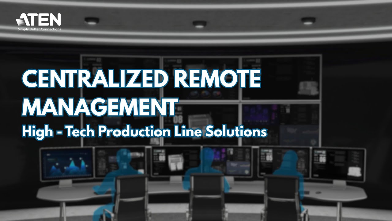 High - Tech Production Line Solutions | ATEN Technology | #manufacturing #KVMoverIP