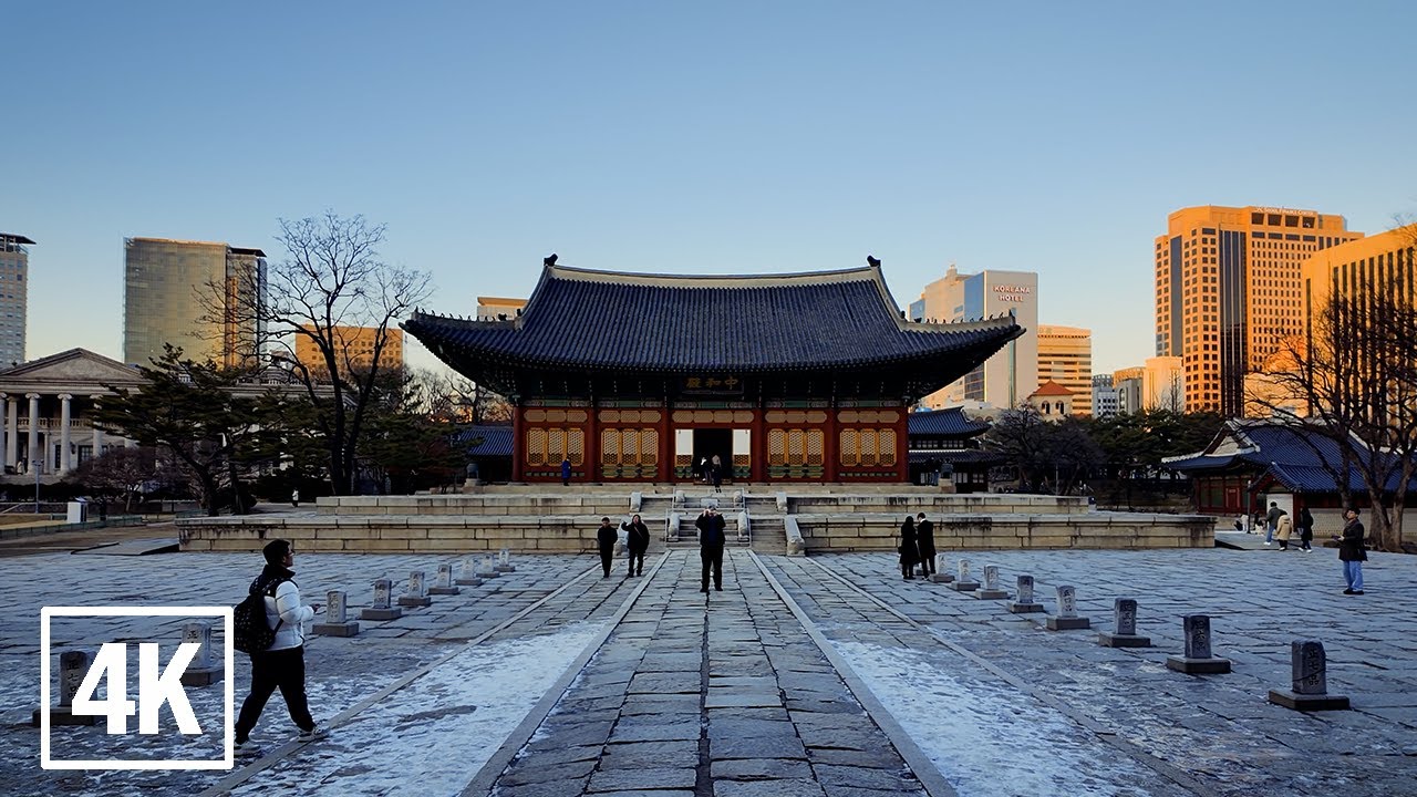 Sunset at Deoksugung: A Quiet City Escape | 4K HDR