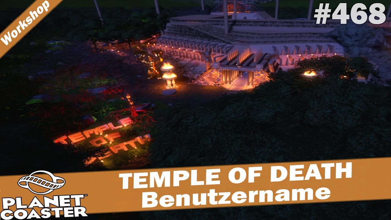 TEMPLE OF DEATH - Benutzername 🎢 PLANET COASTER 🎠 Attraktion Vorstellung #468