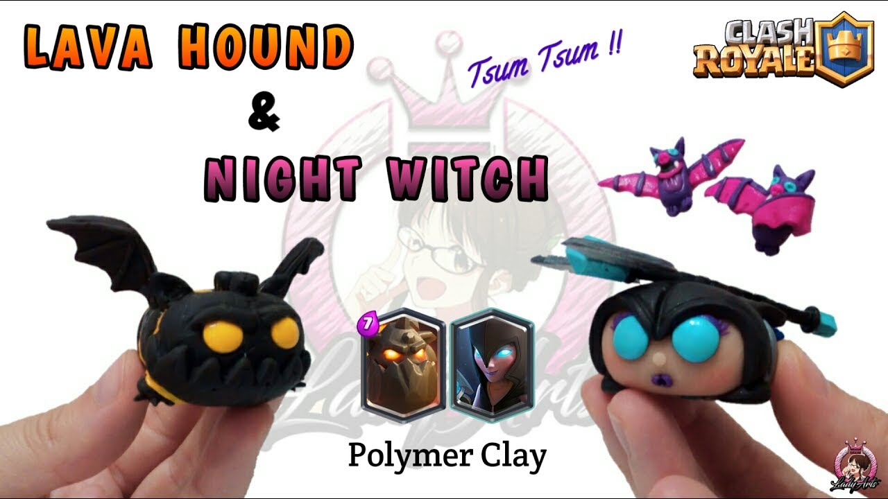 Night Witch & Lava Hound | Clash Royale | Polymer Clay Tutorial