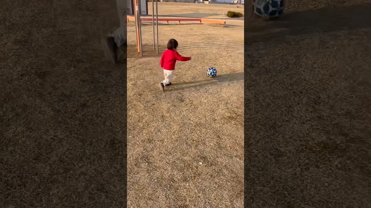 3歳弟がボールを蹴っていたら⚽️横取りしてくる兄、、、😱💦#shorts #3歳 #兄弟 #10歳 #サッカー #横取り