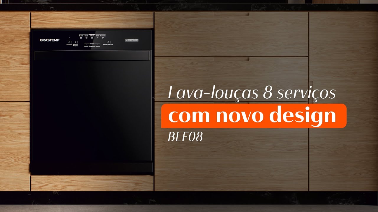 Comercial Brastemp - Lava-louças 8 serviços BLF08 com novo design