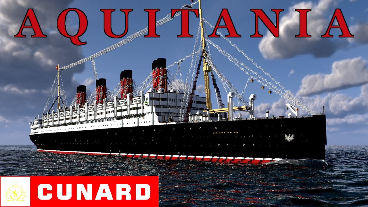 Minecraft R.M.S. Aquitania (CreeperCraftCity) - Die Antwort der Cunard-Line auf die Olympic-Klasse
