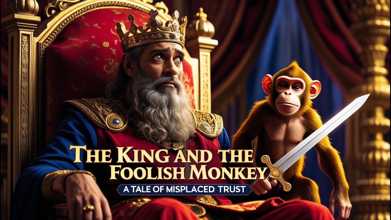 King and Foolish Monkey | Moral Stories In English | Short Story In English | Animated Fairy Tales