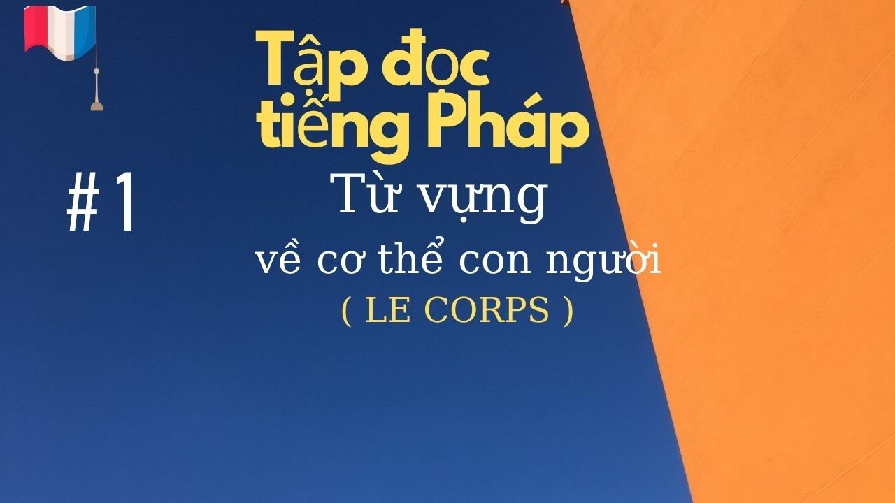 # 1- Tập đọc tiếng Pháp - tư vựng về cơ thể con người ( LE CORPS )