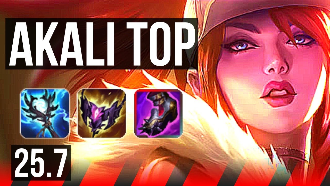 AKALI vs AATROX (TOP) | 7/1/3, Dominating | NA Master | 25.7