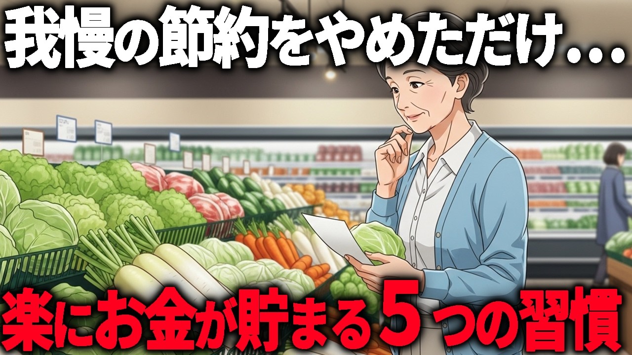 【年金10万円】我慢の節約をやめたらなぜか貯金が増えた。ラジオで1度だけ放送された年金生活でもお金に困らない5つの魔法の習慣