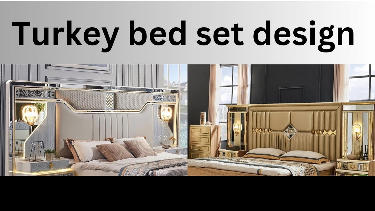 turkey luxury bed set design |modern bed set design |Poshish bed set design |