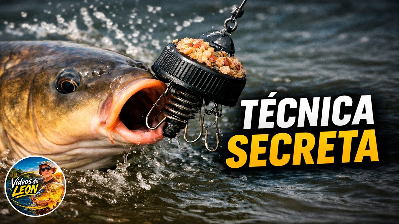 🐟 COMO PESCAR CARPONES 🐟  Pescar CARPAS con TAPITA de LEON