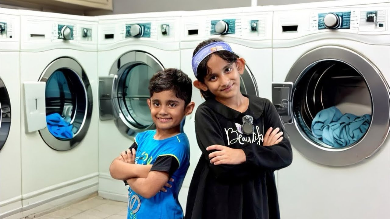 Helping Mama with the Laundry 🧺 | Motivational & Educational Stories! @SehrishLuqmanFamily