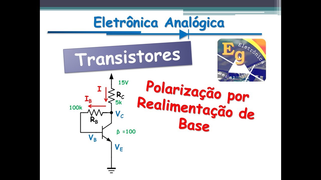 Polarização por Realimentação de Base | Transistores #08