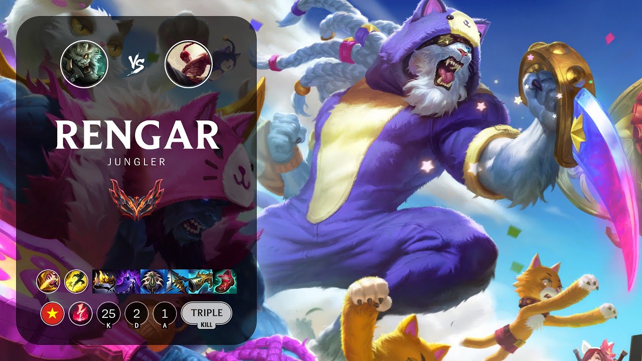 Rengar Jungle vs Lee Sin - VN Grandmaster Patch 14.2
