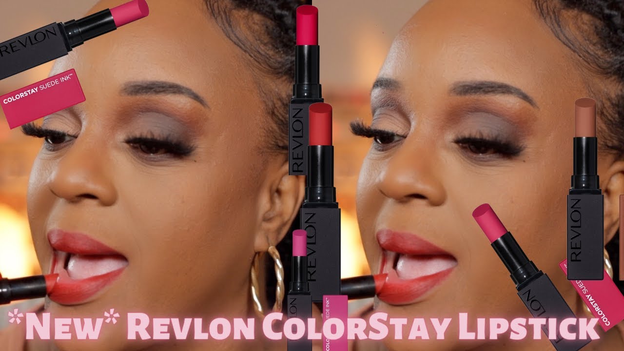 *New* Revlon ColorStay Suede Matte Ink Lipstick Swatches- Drugstore Is Up 100 Points!!