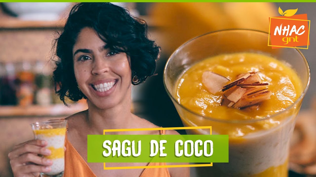 Sagu de coco com creme de manga | Bela Gil | Refazenda