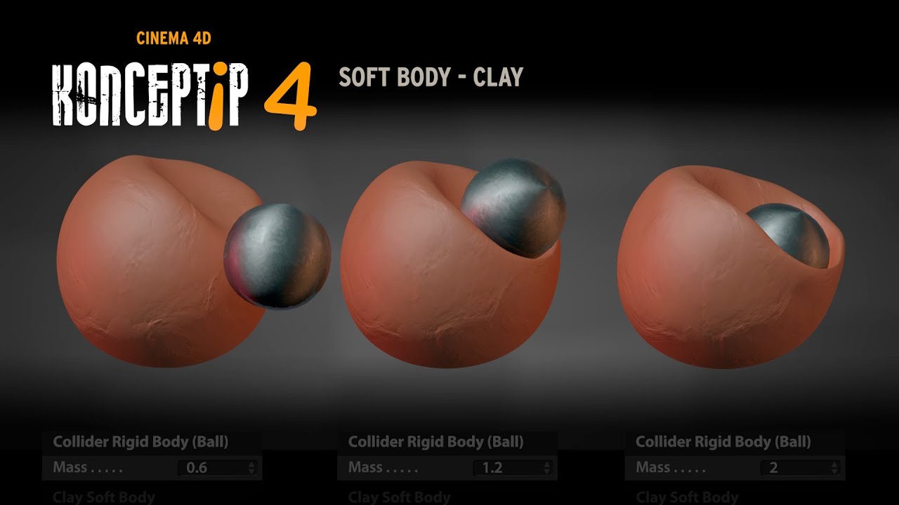 KONCEPTiP 4 - SOFT BODY - Clay - CINEMA 4D