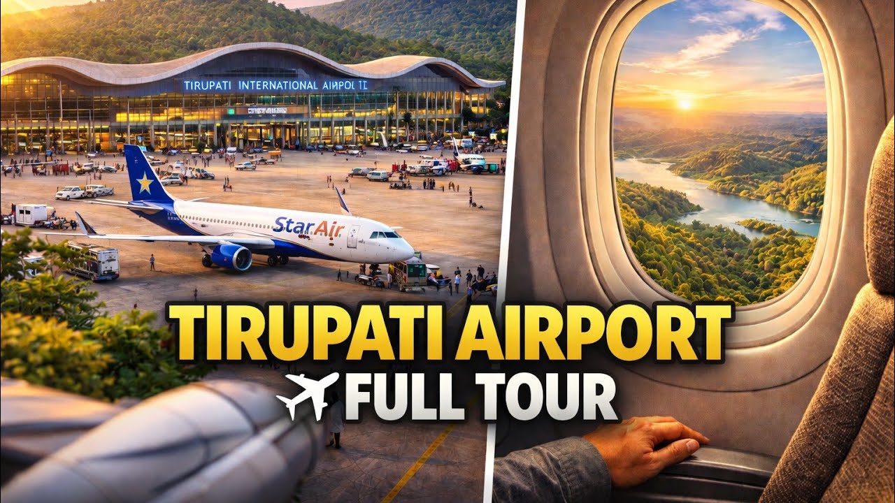 ​Tirupati Airport | Star Air Flight Window View! ✈️ #tirupati #tirupatiairport #airport #flight