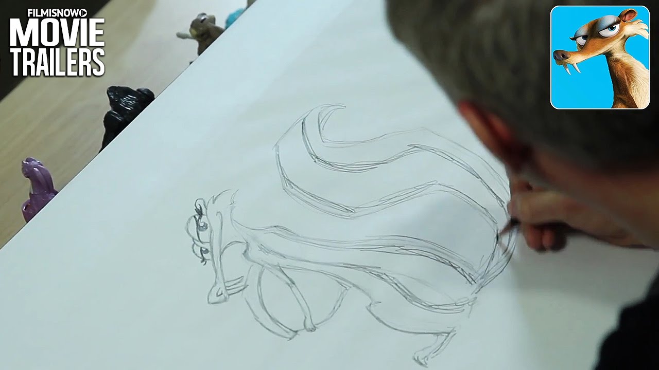 Ice Age: Collision Course | How draw the characters - Scratte, Sid, Baby Peaches