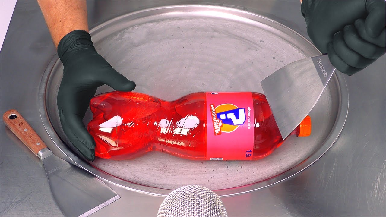ASMR | What The Fanta - how to make mystery Fanta with a secret Flavor to Lemonade Ice Cream Rolls