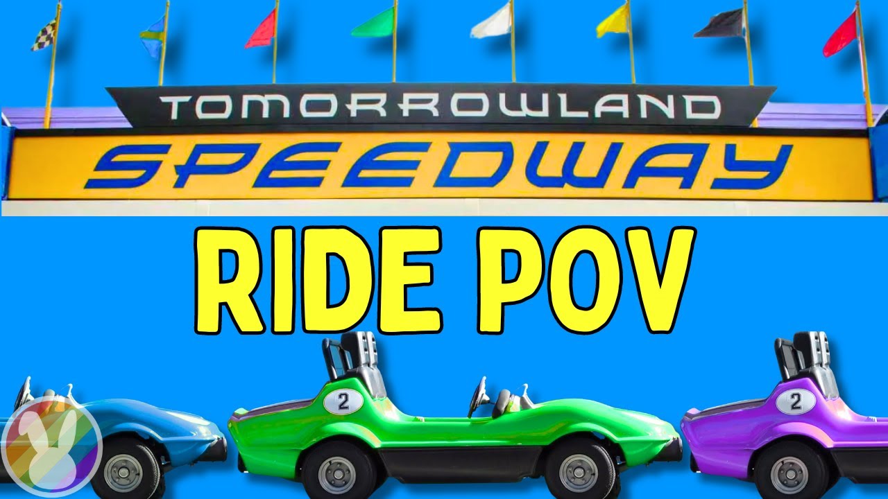 Tomorrowland Speedway Disney’s Magic Kingdom - Holiday 4K