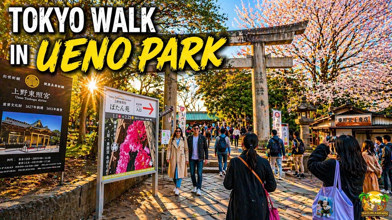 Tokyo Walk in Ueno Park | Japan Walking Tour in 4K